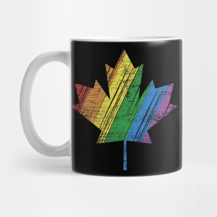 Lgbt Pride Month Lgbtq Flag Canadian Maple Leaf Canada Mug